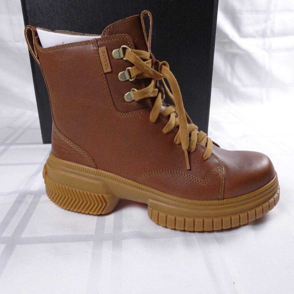 Sorel - ONA Ave Boot Lace, Brown, Waterproof Women's 8.5 - NEW - Picture 2 of 11